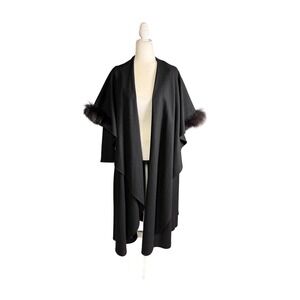 Vintage Cast Simone Draped Overcoat – One Size (S–XL)